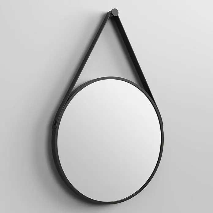 DSK Wandspiegel Silver Coiffeur - Durchmesser: 50 cm, Schwarz - Stimmungsaufnahme