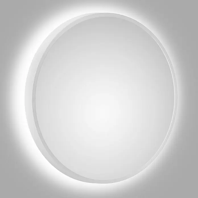 DSK LED-Lichtspiegel Silver Barbier - Durchmesser: 50 cm, Weiß - Stimmungsaufnahme