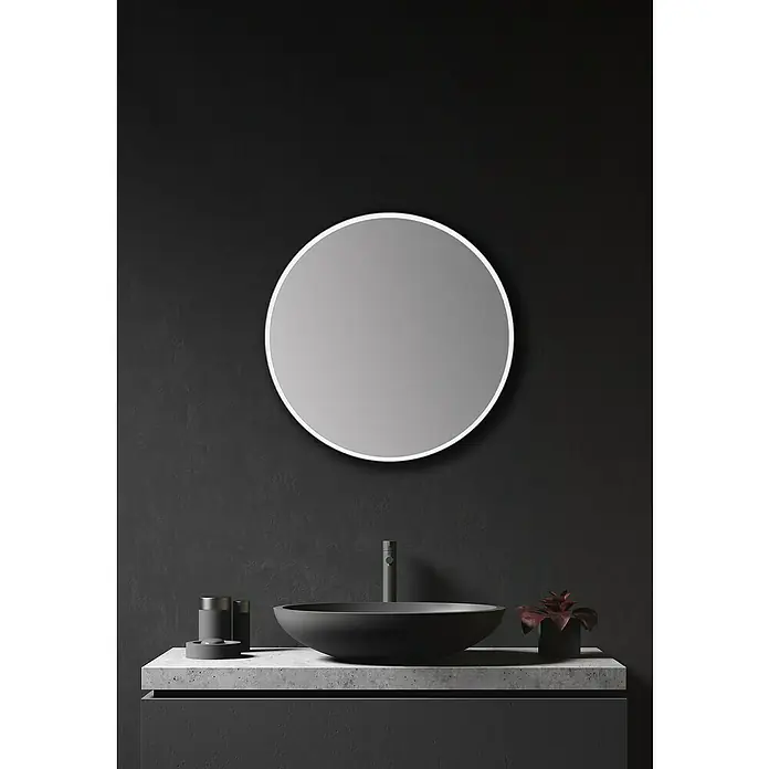 DSK Wandspiegel Silver Coiffeur - Durchmesser: 50 cm, Weiß - Stimmungsaufnahme