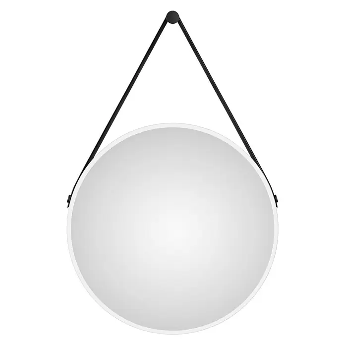 DSK Wandspiegel Silver Coiffeur - Durchmesser: 50 cm, Weiß - Vorderansicht