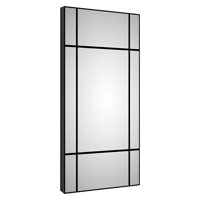 DSK Wandspiegel Black Loftstyle - 60 x 120 cm, Schwarz - Diagonale Ansicht