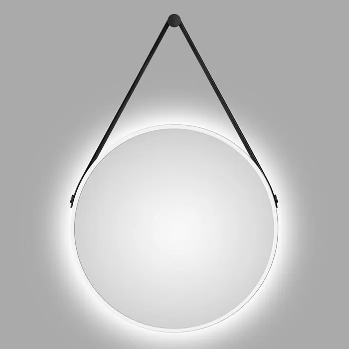 DSK LED-Lichtspiegel Silver Barbier - Durchmesser: 50 cm, Weiß - Stimmungsaufnahme