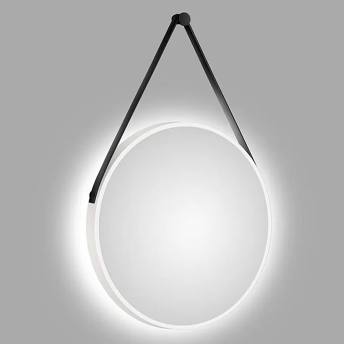 DSK LED-Lichtspiegel Silver Barbier - Durchmesser: 50 cm, Weiß - Stimmungsaufnahme