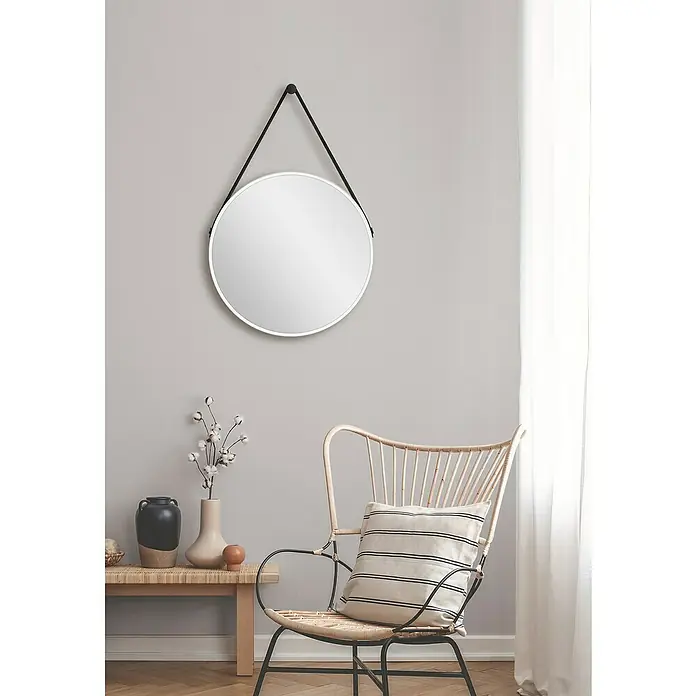 DSK Wandspiegel Silver Coiffeur - Durchmesser: 50 cm, Weiß - Stimmungsaufnahme