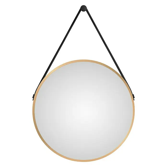 DSK Wandspiegel Silver Coiffeur - Durchmesser: 50 cm, Gold - Vorderansicht