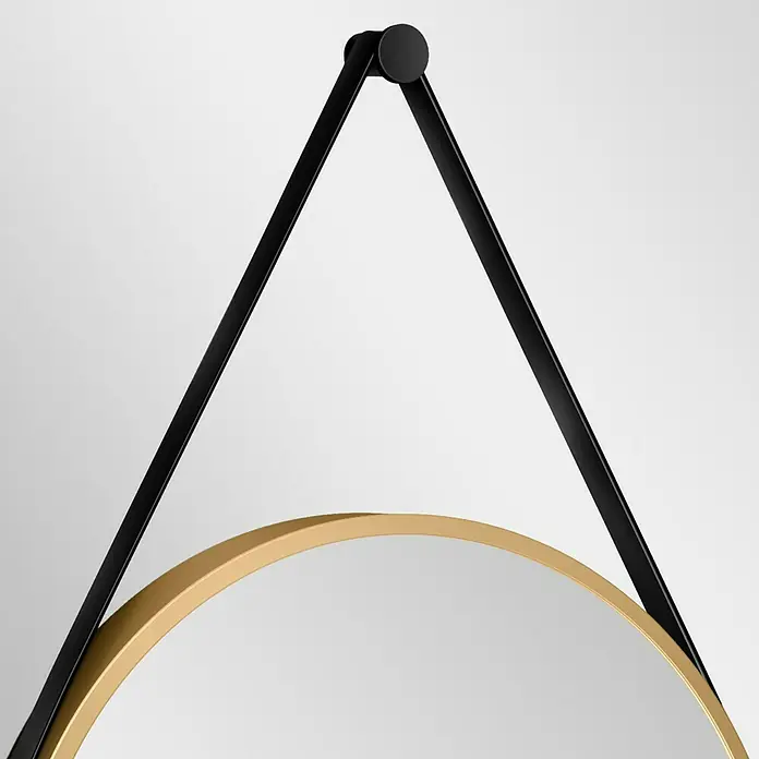 DSK Wandspiegel Silver Coiffeur - Durchmesser: 50 cm, Gold - Detailaufnahme
