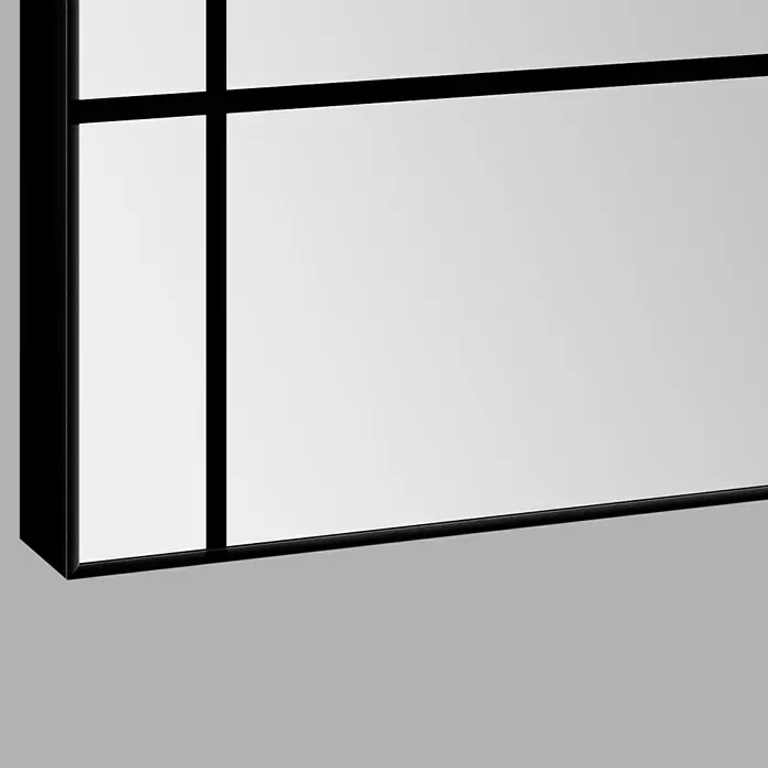 DSK Wandspiegel Black Loftstyle - 60 x 120 cm, Schwarz - Detailaufnahme
