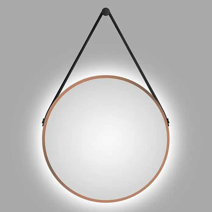 DSK LED-Lichtspiegel Silver Barbier - Durchmesser: 50 cm, Kupfer - Stimmungsaufnahme