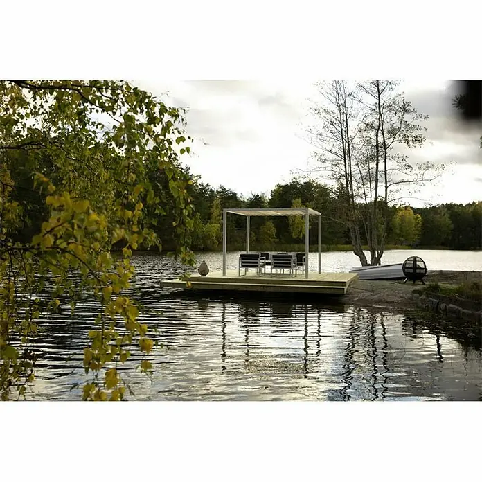 Sensum Paviljon Pergola - D x Š: 300 x 400 cm, Smeđe boje - Živopisni prikaz
