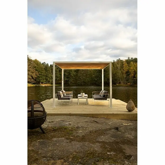 Sensum Paviljon Pergola - D x Š: 300 x 400 cm, Smeđe boje - Živopisni prikaz