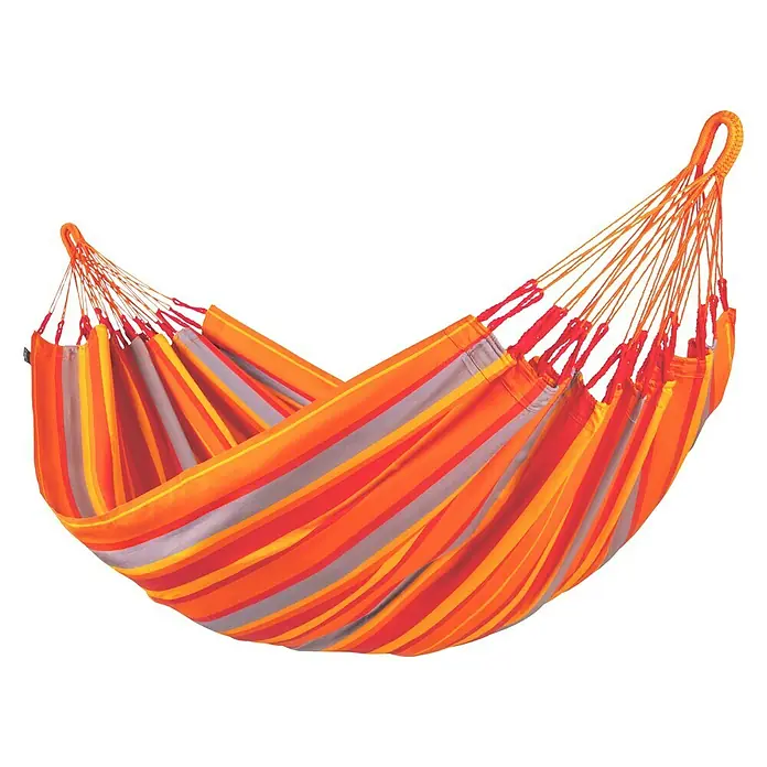 La Siesta Hamaca Individual Brisa Toucan - L x An: 300 x 140 cm, Rojo/Naranja/Amarillo, Número de personas máx.: 1 - Vista angular