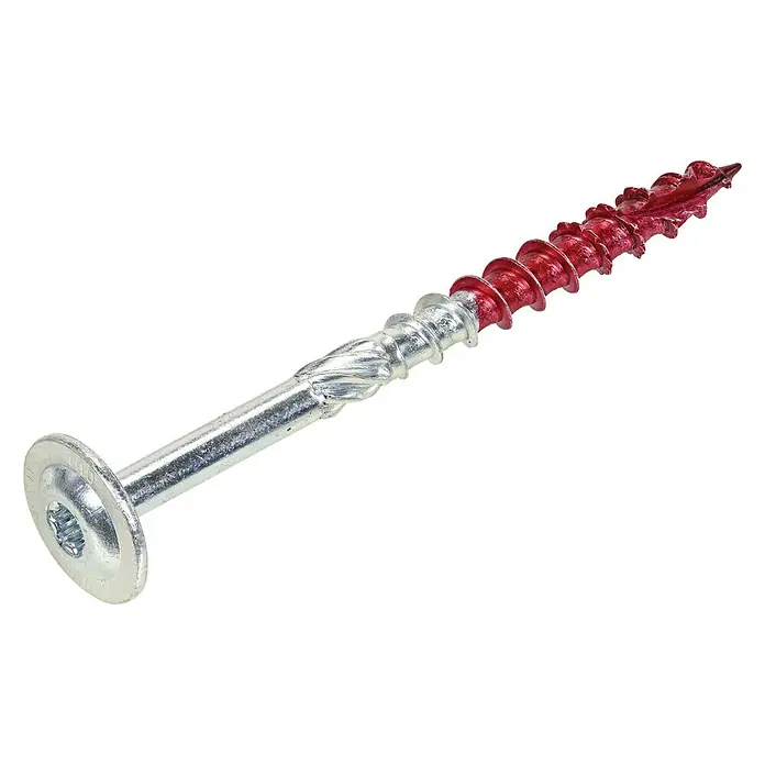Rotadrill Houtschroef TX 8 x 60 - Diameter: 8 mm, Lengte: 60 mm, Ronde kop, TX voor TORX-aandrijving, 8 stk. - Diagonaal zicht