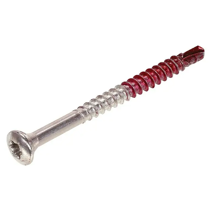 Rotadrill Glaslatschroef RVS-410 TX - Ø x l: 3,2 x 40 mm, 35 stk. - Diagonaal zicht