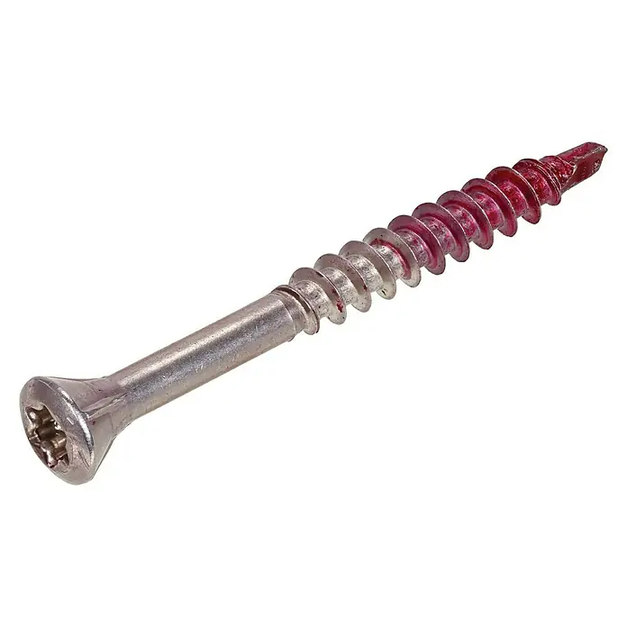 Rotadrill Vlonderschroef RVS-410 TX - Ø x l: 5 x 60 mm, Voldraad, 100 stk., Zilver - Diagonaal zicht
