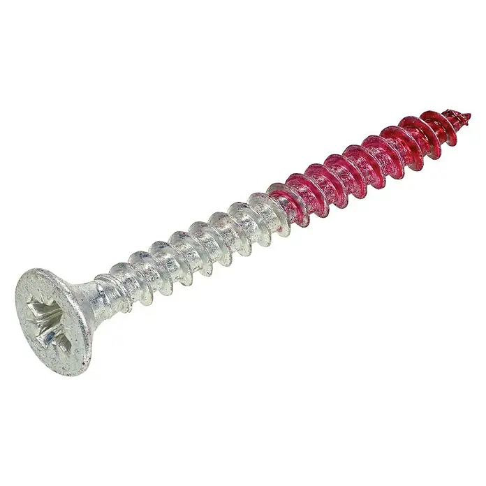 Rotadrill Universele schroef Platkop PZ 38 stk. - Ø x l: 4 x 16 mm, Voldraad, 38 stk., Zilver - Diagonaal zicht