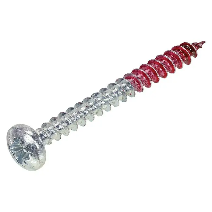 Rotadrill Universele schroef Cilinderkop PZ 21stk. - Ø x l: 4 x 16 mm, Voldraad, 21 stk., Zilver - Diagonaal zicht