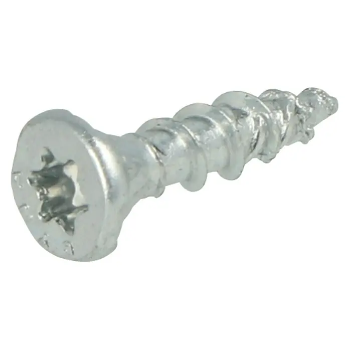 Dynaplus Universele schroef Platkop - Ø x l: 3,5 x 16 mm, Voldraad, 200 stk., Zilver - Diagonaal zicht