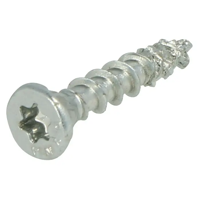 Dynaplus Universele schroef Platkop - Ø x l: 3,5 x 20 mm, Voldraad, 200 stk., Zilver - Diagonaal zicht