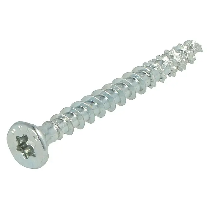 Dynaplus Universele schroef Platkop - Voldraad, 500 stk., Zilver - Diagonaal zicht