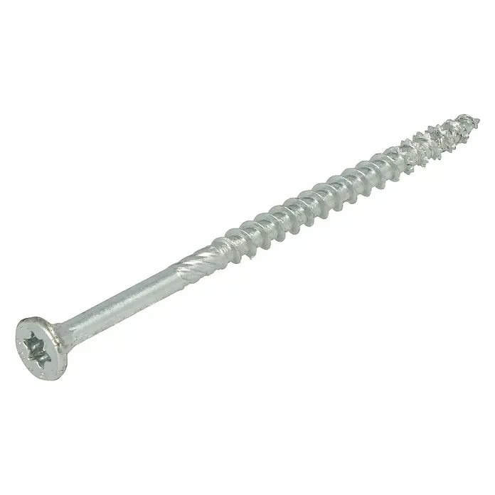 Dynaplus Universele schroef Platkop - Deeldraad, 200 stk., Zilver - Diagonaal zicht