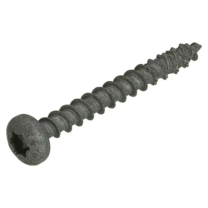 Dynaplus Universele schroef Outdoor cilinderkop - Ø x l: 3,5 x 20 mm, Voldraad, 200 stk., Grijs - Diagonaal zicht