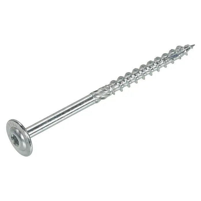 Dynaplus Houtschroef Indoor - Ø x l: 6 x 140 mm, 50 stk., Ronde kop, TX voor TORX-aandrijving - Diagonaal zicht