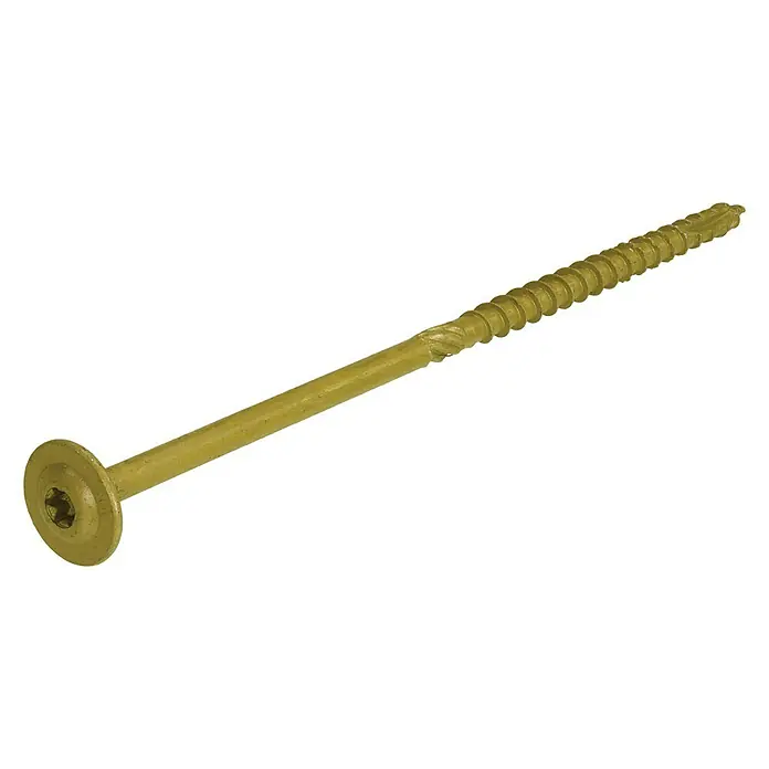 Dynaplus Houtschroef Outdoor brons - Ø x l: 8 x 180 mm, 50 stk., Panhead, TX voor TORX-aandrijving - Diagonaal zicht