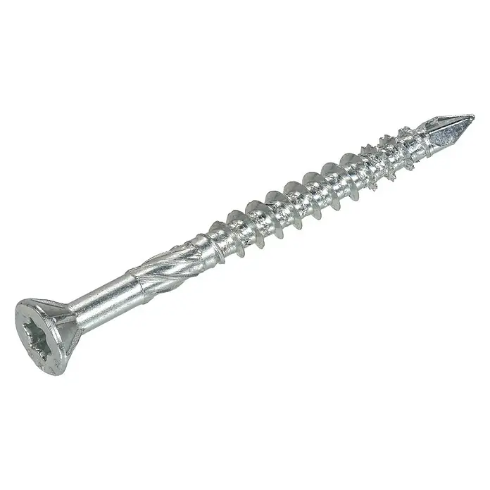 Dynaplus MDF-schroef - Ø x l: 4 x 40 mm, Verzinkt, 200 stk., Deeldraad - Diagonaal zicht
