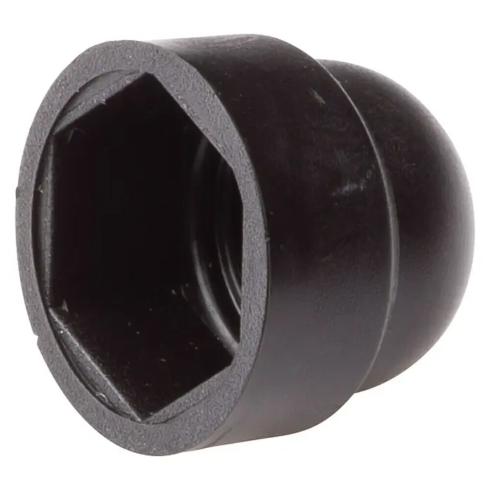 Blackline Afdekkap - 15 stk., Zwart, 6 mm - Diagonaal zicht