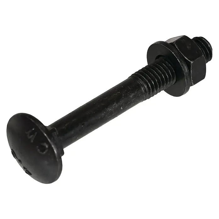 Blackline Slotbout met moer HCP Zwart - Ø x l: 6 x 60 mm, Staal, 25 stk. - Diagonaal zicht