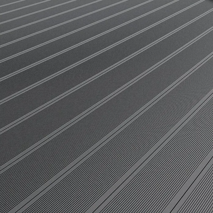 WPC-Terrassendiele - Grau, 300 x 19 x 1,6 cm - Stimmungsaufnahme