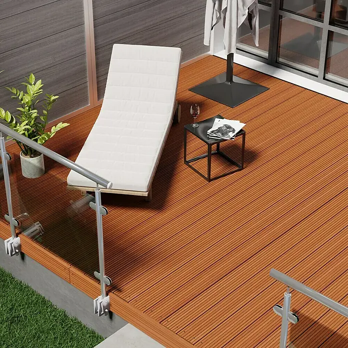 Terrassendiele Premium/Select - 400 x 14,5 x 2,5 cm, Bangkirai - Stimmungsaufnahme