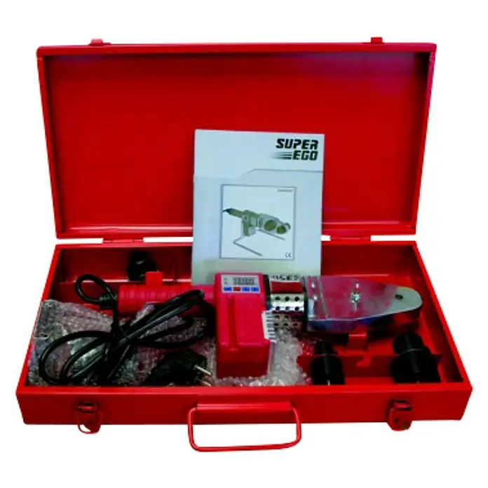 Super Ego Equipo de soldadura eléctrica Socket Welder ECO - 800 W, Diámetro de tubo: 20/25/32/40/50/63 mm - Vista angular