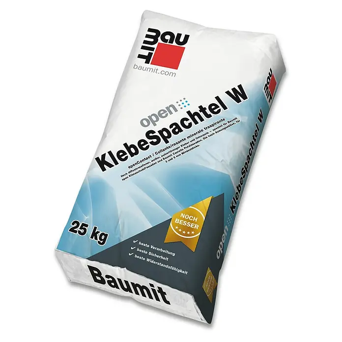 Baumit Spachtelmasse open KlebeSpachtel W - 25 kg - Diagonale Ansicht