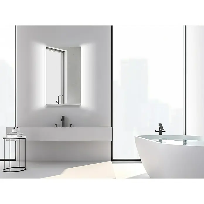 DSK LED-Lichtspiegel Silver Chic - 120 x 70 cm, Kippschalter - Stimmungsaufnahme