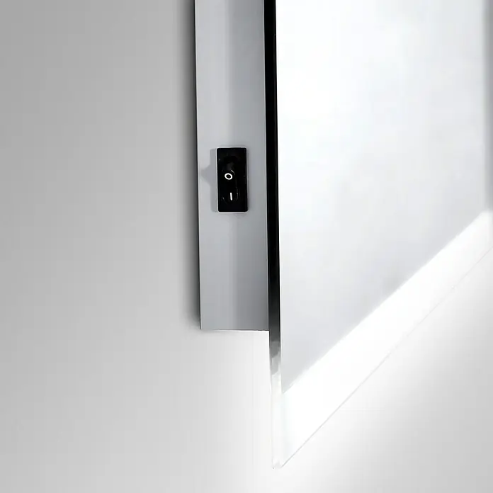 DSK LED-Lichtspiegel Chrystal Grenier - 50 x 70 cm, Kippschalter - Detailaufnahme