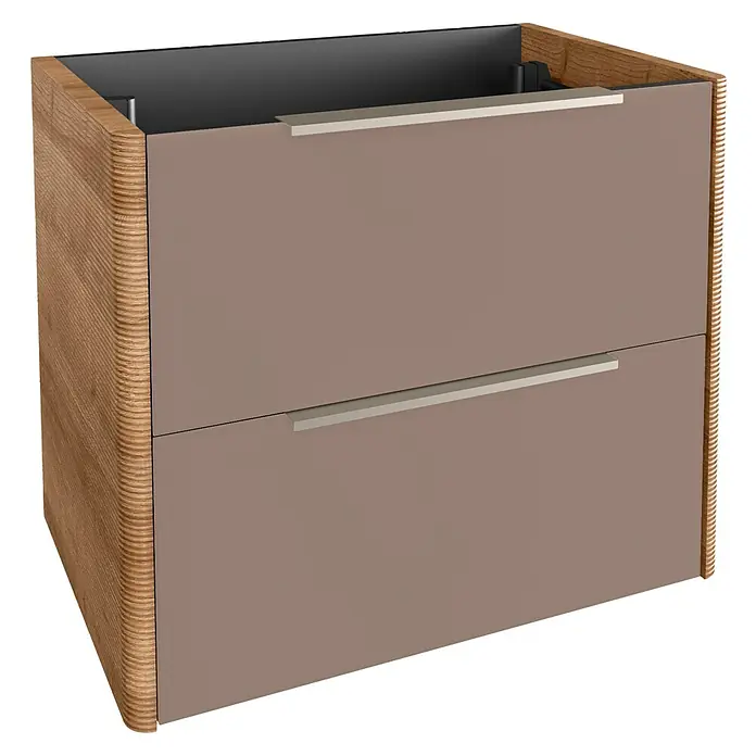 Camargue Marea Waschtischunterschrank - 57,2 x 34,5 x 48 cm, Goldbronze - Diagonale Ansicht