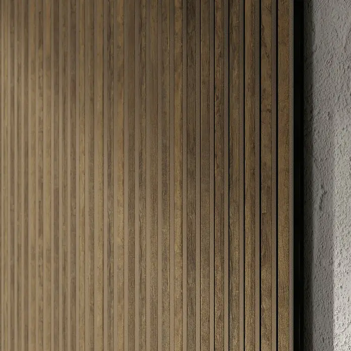 FibroTech Akustikpaneel Basic - Oiled Oak, 2.440 x 605 x 22 mm, 1 Paneel - Stimmungsaufnahme