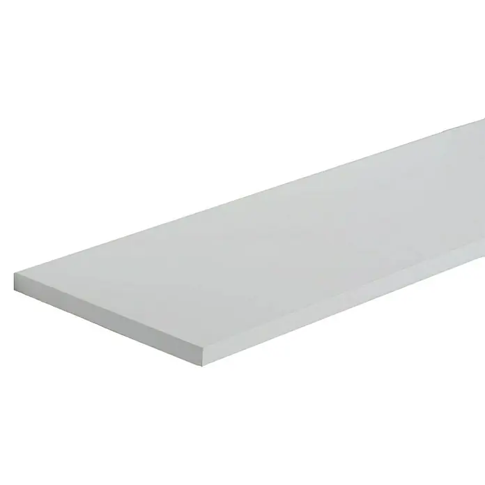 Zidna polica - Bijele boje, D x Š x D: 2.600 x 600 x 18 mm - Dijagonalni pogled