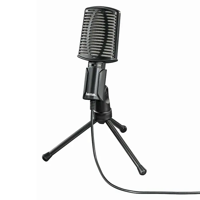 Hama Micrófono MIC-USB Allround - Negro - Vista angular