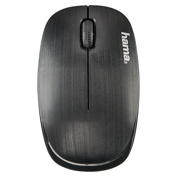 Hama Ratón para PC óptico MW-110 - Negro, 10,5 x 6 x 3,1 cm - Vista superior