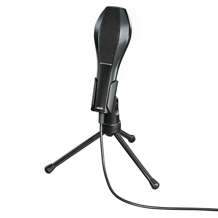 Hama Micrófono MIC-USB Stream - Negro - Vista angular