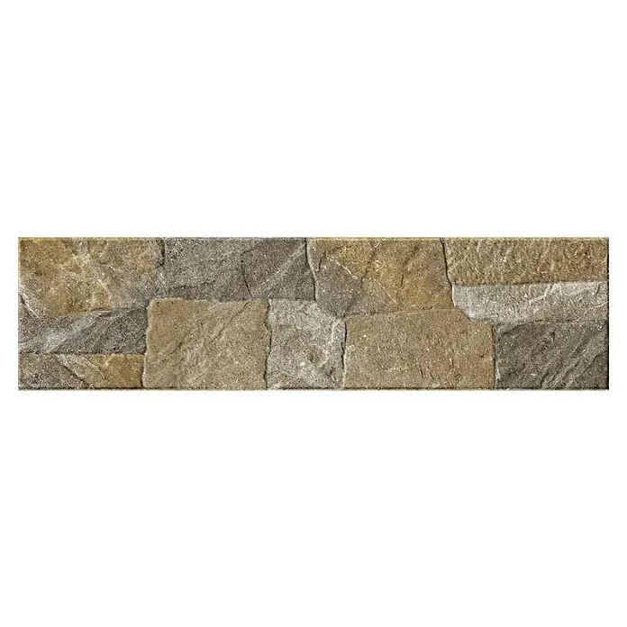 Revestimiento de pared Cascais - 15,3 x 58,9 cm, Óxido, Rectificado, Efecto piedra - Vista frontal