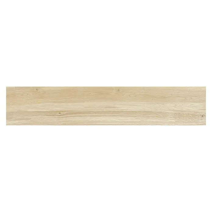 Pavimento porcelánico Baltimore - 23,3 x 120 cm, Beige, Estilo madera - Vista frontal