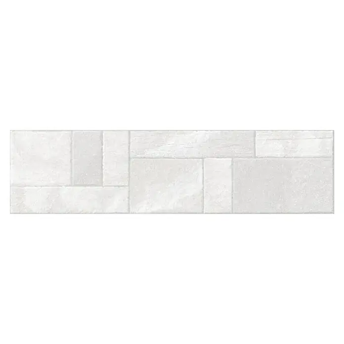 Revestimiento de pared Sintra - 15,3 x 58,9 cm, Blanco, Efecto piedra - Vista frontal