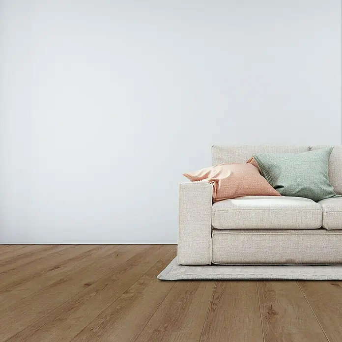 Suelo de vinilo SPC Roble Baeza - 1.220 x 180 x 5 mm, Efecto madera - Foto ambiente