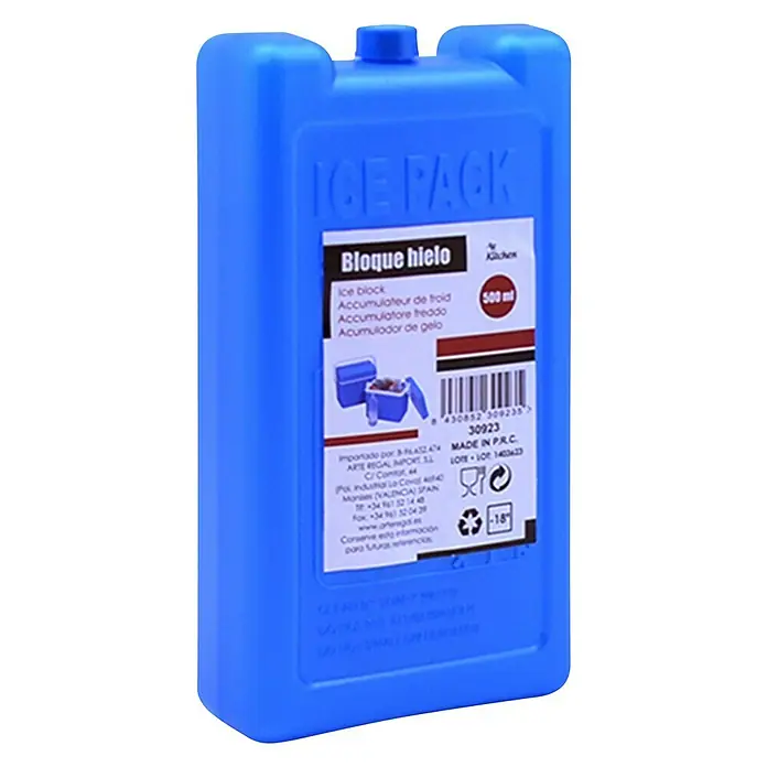 Acumulador de frío - 500 ml - Vista angular