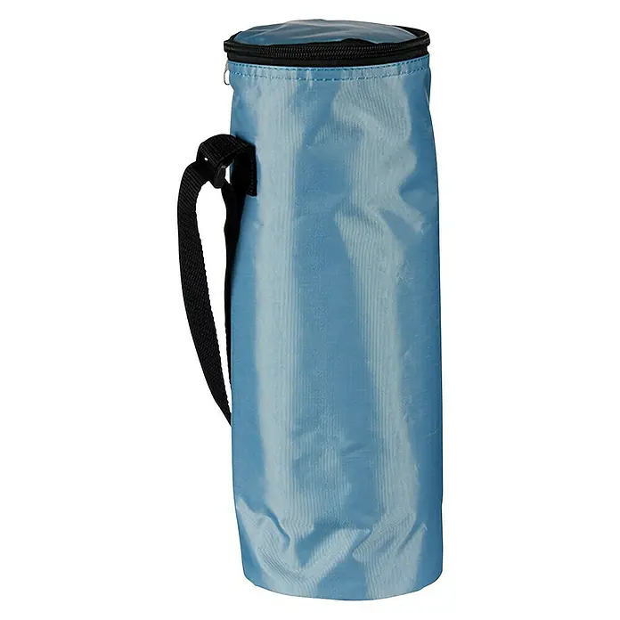Nevera portátil - 2 l, Gris/Azul/Beige, Específico para: Botellas - Vista frontal