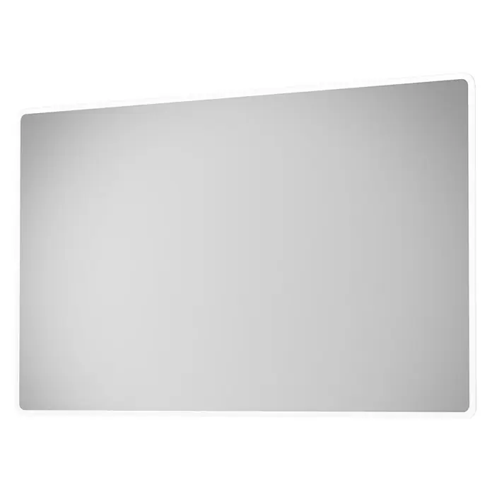 DSK LED-Lichtspiegel Silver Luna - 120 x 70 cm, Kippschalter - Diagonale Ansicht