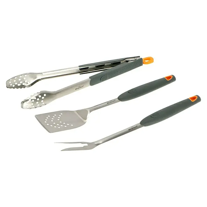 Kingstone Grillbesteck - 3 -tlg. - Diagonale Ansicht